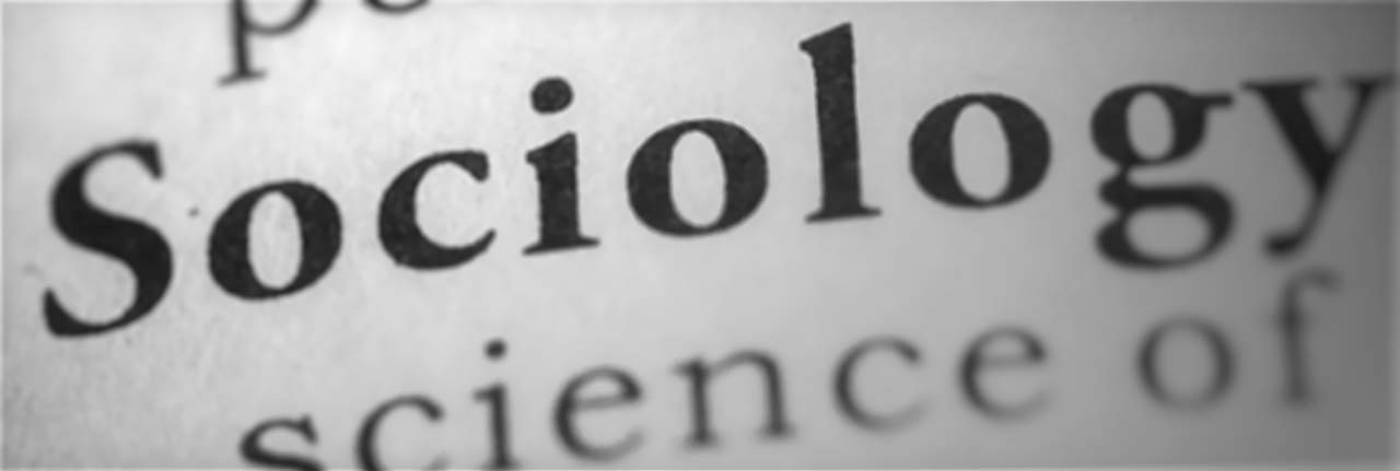 sociology word on paper